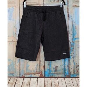 Willit Mens Size Medium Charcoal Gray Lounge Workout Performance Bermuda Shorts